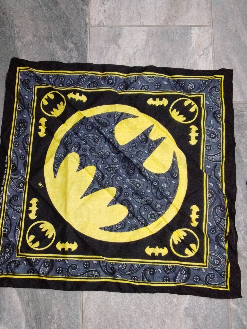 DC Comics Batman Bandana - Black & Yellow